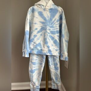 Crewcuts Blue Tie Dye Sweat Outfit